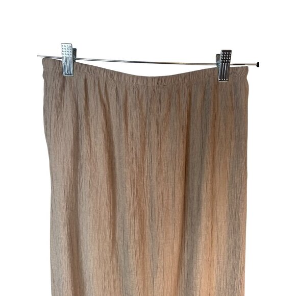 2/$30 ZARA XS Dark Beige Crinkle Textured Fabric Flowy Gauchos - Picture 12 of 15